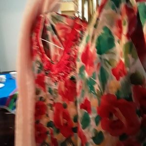Pakistani  women  dress  3pc  kurti  shalwar  scar